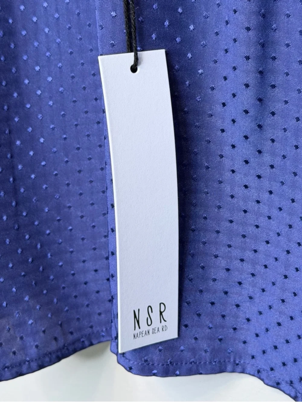 NSR | NWT Royal Purple Satin Dot Crop Slip Tank Top Chemise Camisole - Picture 9 of 13
